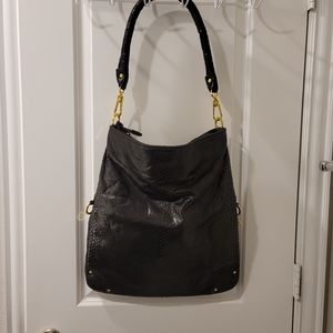 Joy Mangano Convertible Faux Snakeskin handbag